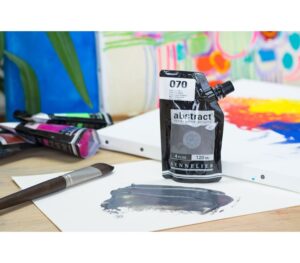 Acrílico Iridiscente Abstract  Negro nº070   120 ml. - Imagen 3