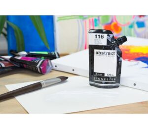 Acrílico Abstract Blanco Titanio nº116 120 ml. - Imagen 3