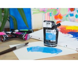 Acrílico Fluorescente Abstract  Azul  nº304  120 ml. - Imagen 3