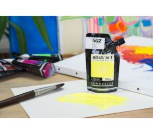 Acrílico Fluorescente Abstract  Amarillo nº502  120 ml. - Imagen 3