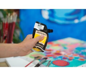 Acrílico Abstract Amarillo Cadmio Medio Tono nº541  120 ml. - Imagen 3