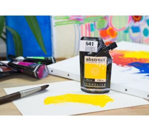 Acrílico Abstract Amarillo Cadmio Medio Tono nº541  120 ml. - Imagen 2