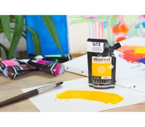 Acrílico Abstract Amarillo Cadmio Oscuro Tono nº543  120 ml. - Imagen 2