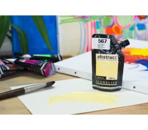 Acrílico Abstract Amarillo Nápoles nº567  120 ml. - Imagen 3