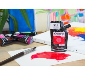 Acrílico Abstract Rojo Cadmio Anaranjado Tono nº615  120 ml. - Imagen 3