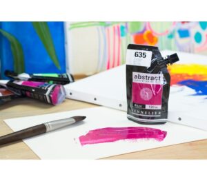 Acrílico Abstract Rojo Carmín nº635  120 ml. - Imagen 2