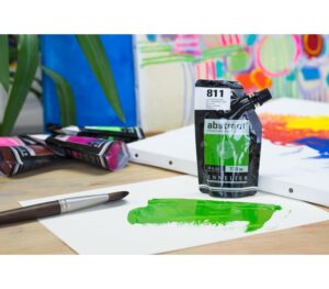 Acrílico Abstract Verde Luminoso  nº811  120 ml. - Imagen 4