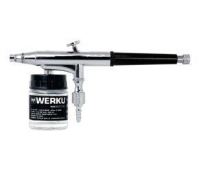 Juego Aerógrafo Succión y Gravedad Werku WK500720 - Imagen 2